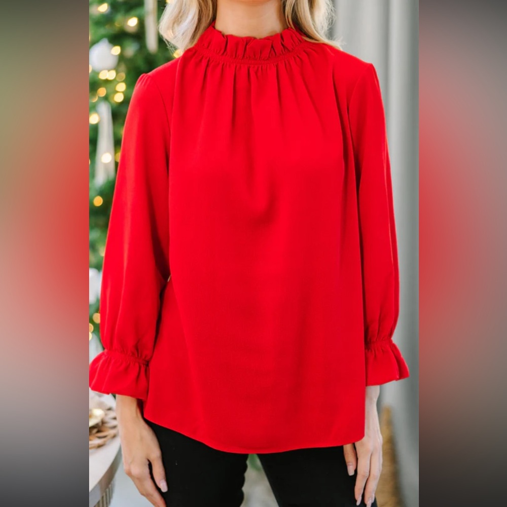 Red Women's Blouse